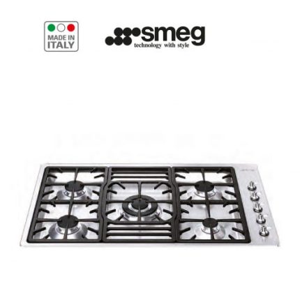 Table de cuisson gaz, semi-affleurante, 90 cm, inox
